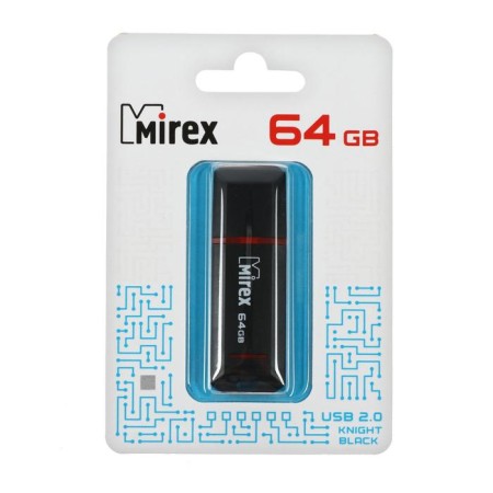 Flashka Mirex Knight Black, 64 GB, USB2.0, Thu up to 25 MB/s, PLO up to 15 MB/s, black-3