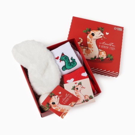 Gift set of KAFTAN "Love" socks p, 36-39 (23-25 ​​cm), bomb for baths