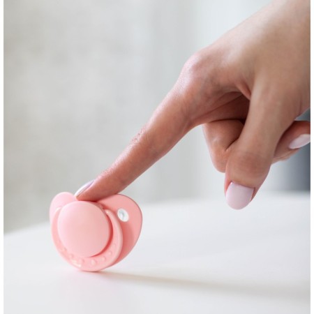 Orthodox dummy, silicone, from 0 - 3 months, pink color-4