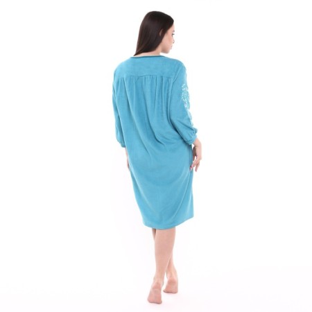 Women's bathrobe, blue color, size 56-4
