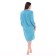 Women's bathrobe, blue color, size 56