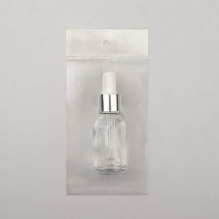 A bottle for storage, with a pipette, 15 ml, silver/white color-5