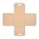 QWERTY basket for storage, from felt, 27 l, beige color