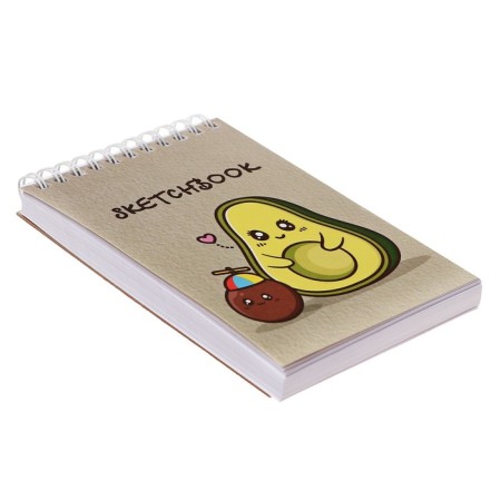 A6 sketchbook, 80 sheets on the crest on the short side of "Family", cover coated cardboard, solid substrate, block 100 g/m²-1