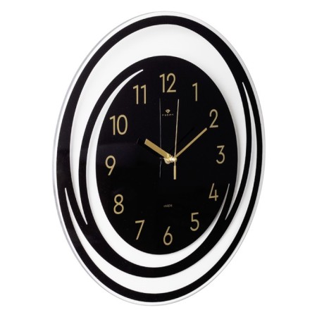 Wall clock, interior "spiral 2", silent, d-39 cm, aa-2