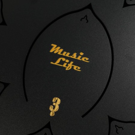 Musical instrument Glucophone Music Life, Black, 15 petals, 33 cm-4