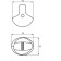 Holder R-6SX double, left
