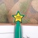 Handle Blue Blue Paste, plastic with a star "since February 23"