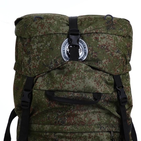 Tourist backpack, TAIF, 100 L, cord department, 2 outer pockets, green color-4