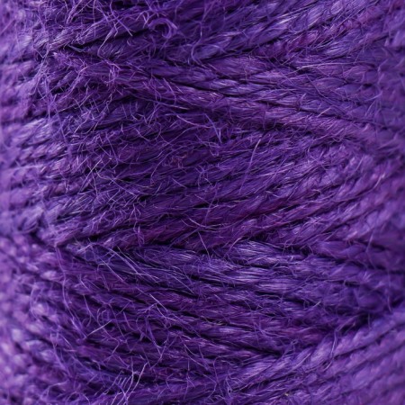 Yarn 100% juts "purple" 50 meters 4x4x10 cm-2