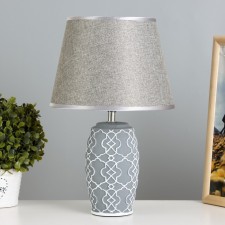 Camila table lamp E14 40W gray-white 22x22x35 cm Risalux