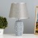 Camila table lamp E14 40W gray-white 22x22x35 cm Risalux