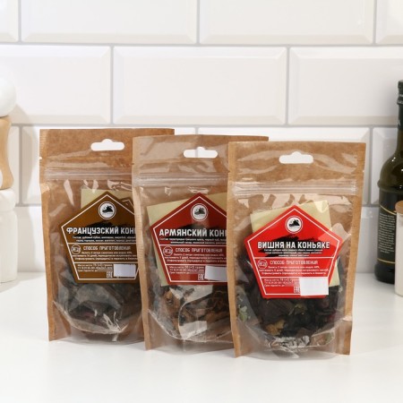 A set of herbs and spices for the preparation of tincture "Cognac", 3pcs