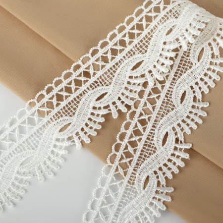 Lace Hipure, 42 mm × 11 ± 1 m, ivory color-1
