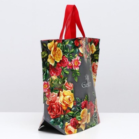 Eco bag with loop pen "Tea rose" 50 x 40 cm, 160 μm-2
