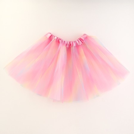 Carnival set "Butterfly" 2 items: skirt, wings, color rainbow-1