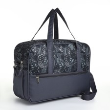 Road bag on lightning, 3 external pockets, a long belt, the color is gray