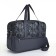 Road bag on lightning, 3 external pockets, a long belt, the color is gray