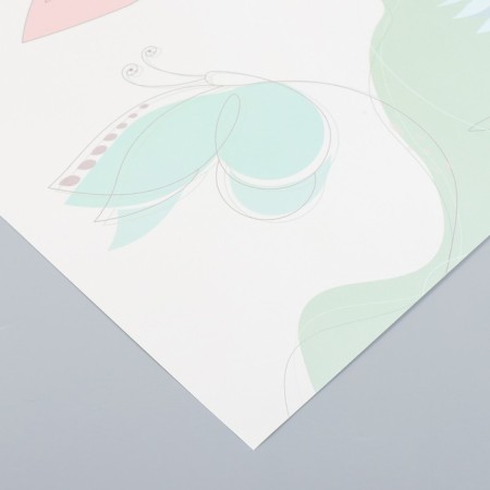 Scrapbuking Paper "Floking butterflies" density 180 g 30.5x32 cm-1