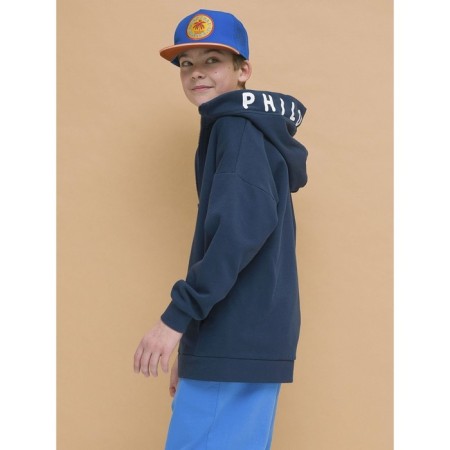 Sweatshirt for boys, height 122 cm, dark blue color-9