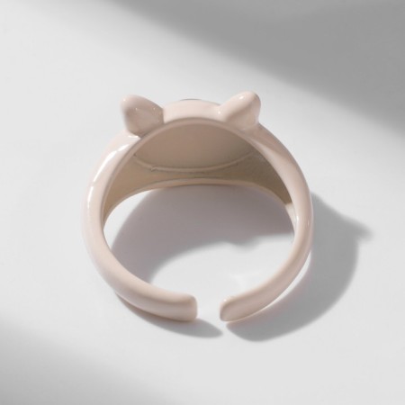 Ring "Montrustrik" cat, pink color, dimensionless-3