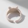 Ring "Montrustrik" cat, pink color, dimensionless