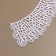 Gypury collar, 21 × 6 cm, white color