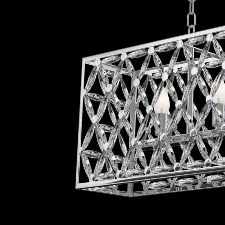 Suspension lamp Maytoni Mod069PL-04CH, E14, 4x60 W, 887x192x940 mm, Chrome-3
