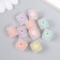 Plastic beads "Cube with a colored middle" matte mix 20 g d = 1.2 cm