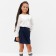 Children's shirt KAFTAN with a collar, p. 34 (122-128), white