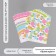 Scrapbooking paper "Bright circles" density 180 grams set 10 pcs 15.5x17 cm