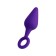 Anal plug, waterproof, silicone, purple, 11.5 cm, D 3.3 cm