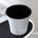 Kashpo for flowers with an insert "Arte", 5 l, white-black color