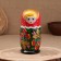Matryoshka "Berry", red scarf, 5-doll, 19 cm