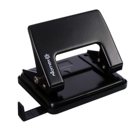Metallic hole punch 20 sheets, Attomex, format ruler, black-1