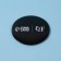Mirror "QF", d = 7 cm, black color