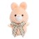 Soft toy "Bunny", on a key fob, color mix