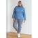 Women's turtleneck, size 66, blue color