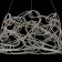 Suspension lamp Maytoni P229-PL-01-GR, E27, 1x60 W, 350x350x1200 mm, gray