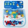 Bibslate for feeding "Baby - Pompom" waterproof on Velcro, with pompom, mix