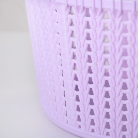 Storage basket with a “weaving” lid, 25 × 12.5 cm, color mix-3