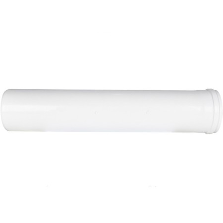 Элемент дымохода ROMMER RCA-6010-000500, удлинитель, d=60/100 мм, коакс раструбн, L=500 мм-2