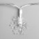 Garland "thread" 3 m with nozzles "Big Snowflakes", IP20, transparent thread, 20 LED, glow of multi (RG/RB), blinking, USB