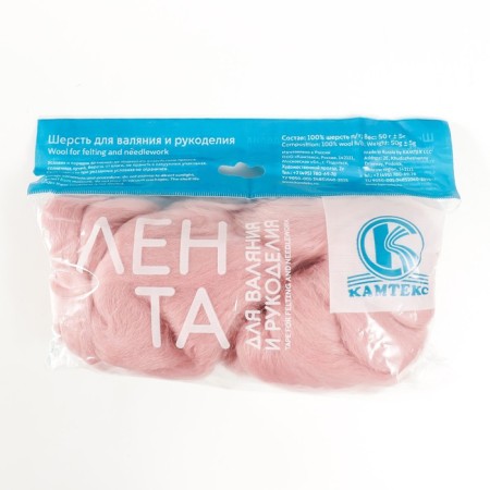 Fasting wool 100% half -toned wool 50 g (067 powder)-4