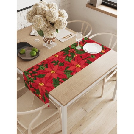 The path on the Pattern from Poinsettia, Oxford, size 40x145 cm