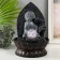 The desktop fountain from the network, backlight "Buddha in gray with jugs" 20x20x30 cm