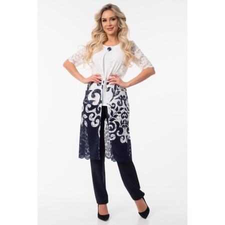 Women's tunic, size 42, white color-9