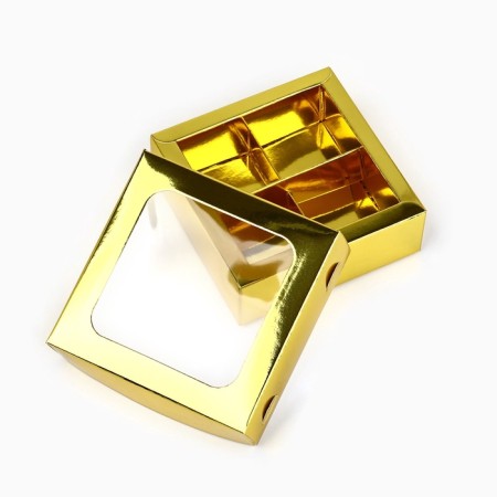 Box for sweets "golden", 10.5 x 10.5 x 3.5 cm-3