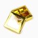 Box for sweets "golden", 10.5 x 10.5 x 3.5 cm