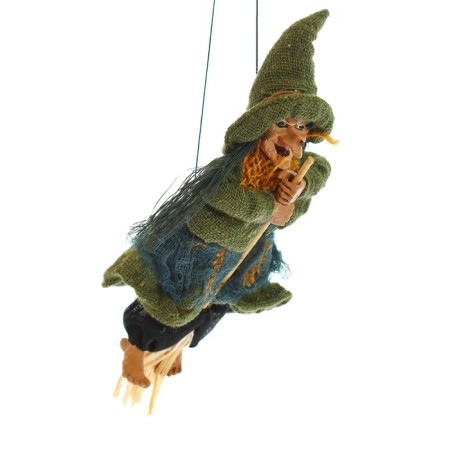 Baba - Yaga in rags, with a broom, hanging, mix-2